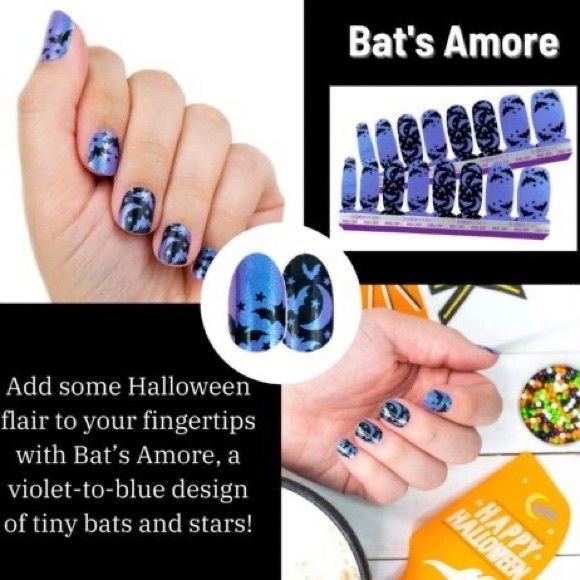 NWT Color Street Real Nail Polish Strips: Bat's Amore - Picture 1 of 6